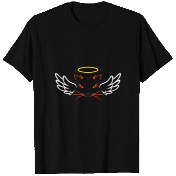 Discover Angel and devil cat T Shirts
