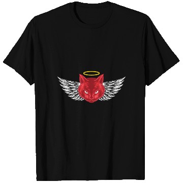 Discover Angel and devil cat T Shirts