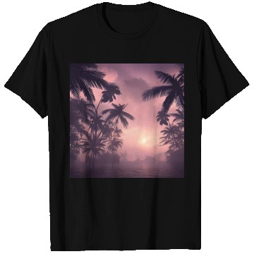 Discover Evening among palm trees T Shirts