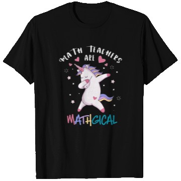 Discover Math Teacher Unicorn T Shirts