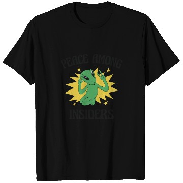 Discover Alien Peace Alien Head Martian Space Outsider T Shirts