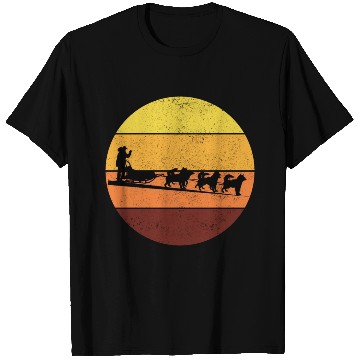 Discover Husky Sledding Sled Dog Racing Alaskan Racers T Shirts