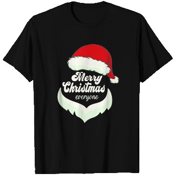 Discover Santa Claus Merry Christmas Beard and hat T Shirts