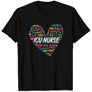 Discover ICU Nurse Heart T Shirts