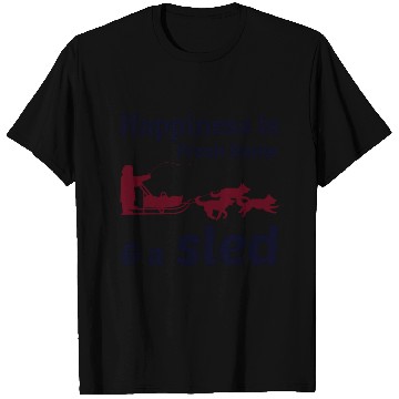 Discover Husky Sledding Sled Dog Racing Alaskan Racers T Shirts