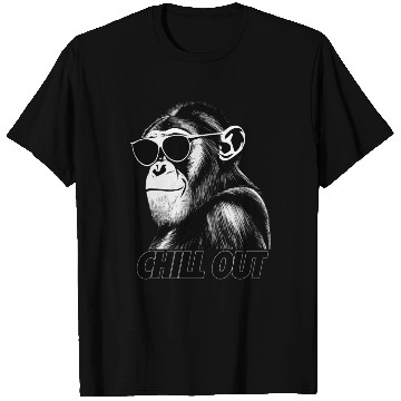 Discover Chimpanzee chill out T Shirts