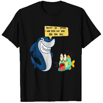 Discover funny shark. T Shirts