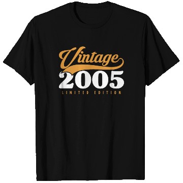 Discover 18 Years Vintage 2005 Retro 18th Birthday T Shirts