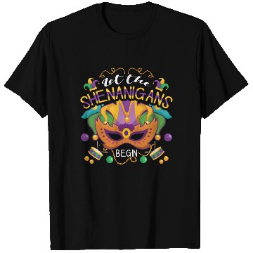 Discover Mask Shenanigans Festival Parade Beads Mardi Gras T Shirts