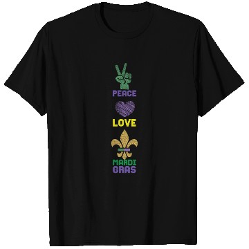 Discover 2023 Festival Parade Beads Love Peace Mardi Gras T Shirts