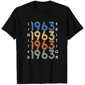 Discover 60 Years Vintage 1963 Retro 60th Birthday T Shirts