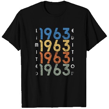 Discover 60 Years Vintage 1963 Retro 60th Birthday T Shirts