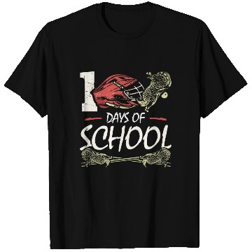 Discover 100 Days Of School Sports Game Lacrosse Player T Shirts