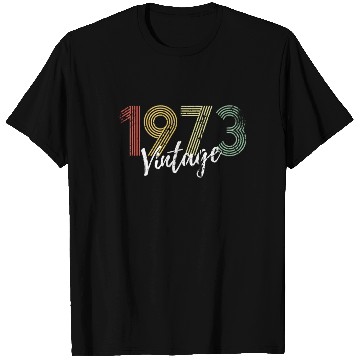 Discover 50 Years Vintage 1973 Retro 50th Birthday T Shirts