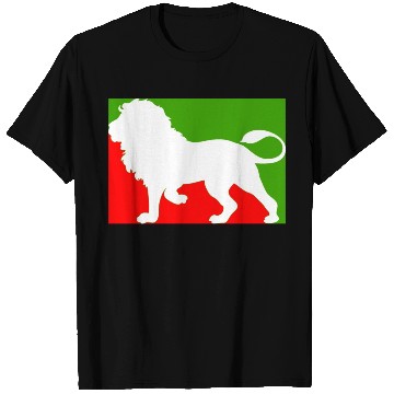 Discover CUTE MODERN UNIQUE LION RED AND GREEN T Shirts