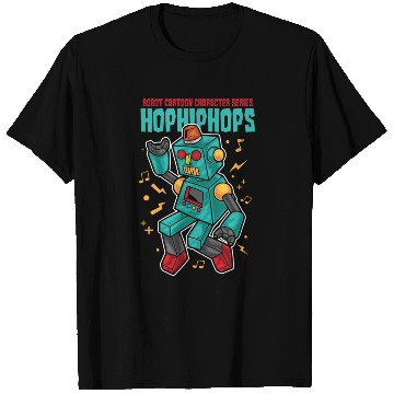 Discover Robot Urban Hip-hop Cartoon T Shirts