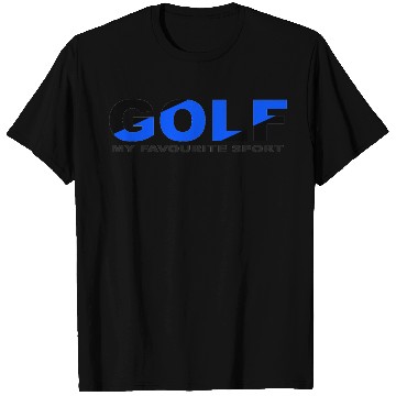 Discover GOLF SPORT BLACK AND BLUE COLOR T Shirts