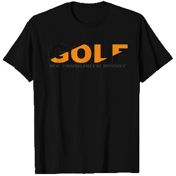 Discover GOLF SPORT BLACK AND ORANGE COLOR T Shirts