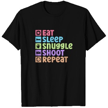 Discover Eat Sleep Snuggle Shoot Repeat - Newborn T Shirts
