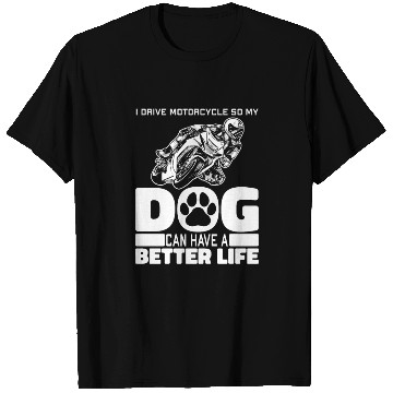 Discover Motorcycle Dog T Shirts
