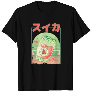 Discover 90s Japanese Watermelon Soda Vaporwave T Shirts