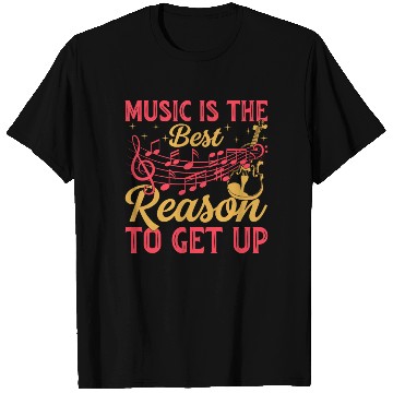 Discover Music Is The Best Reason To Get Up - Double Bass T Shirts