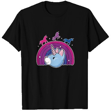 Discover Kawaii Bisexual Pride Unicorn Bi Rainbow T Shirts