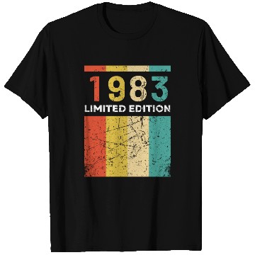 Discover 40 Years Vintage 1983 Retro 40th Birthday T Shirts
