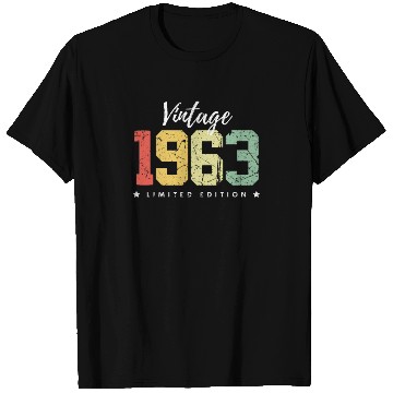 Discover 60 Years Vintage 1963 Retro 60th Birthday T Shirts
