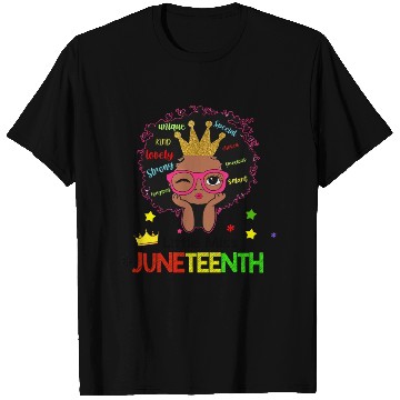 Discover Afro Lady Woman, Juneteenth Day T Shirts