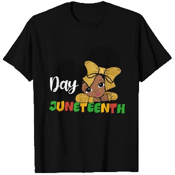 Discover Juneteenth Day Celebration Afro Girl T Shirts