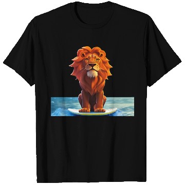 Discover Surfer lion T Shirts