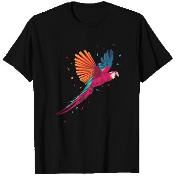 Discover Macaw Parrot Geometric Bird Parakeet Ornitholog Gi T Shirts