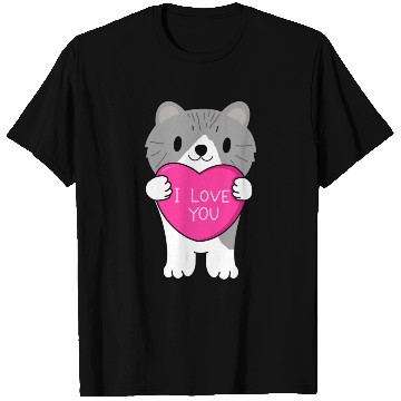 Discover I love you cat T Shirts