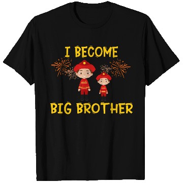 Discover Big brother fire truck fireman T Shirts
