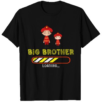 Discover Big brother fire truck fireman T Shirts