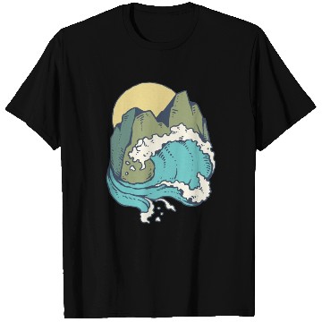 Discover sun mountain and sea T Shirts