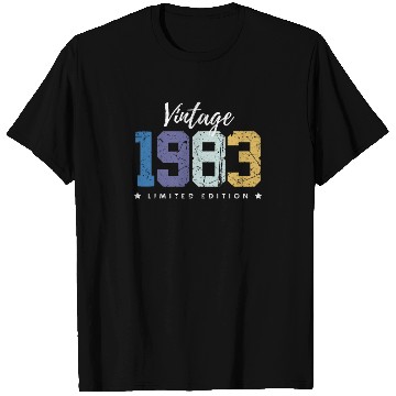 Discover 40 Years Vintage 1983 Retro 40th Birthday T Shirts