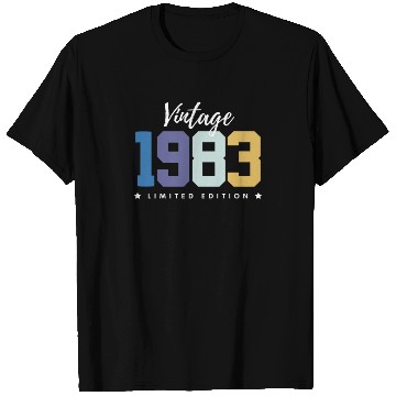 Discover 40 Years Vintage 1983 Retro 40th Birthday T Shirts