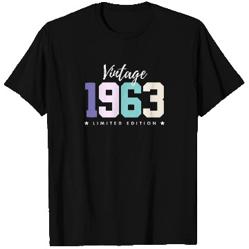 Discover 60 Years Vintage 1963 Retro 60th Birthday T Shirts