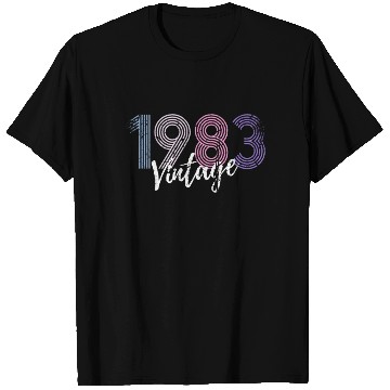 Discover 40 Years Vintage 1983 Retro 40th Birthday T Shirts