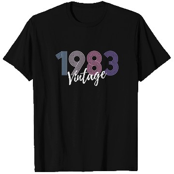 Discover 40 Years Vintage 1983 Retro 40th Birthday T Shirts