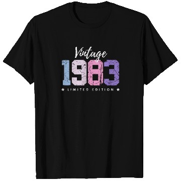 Discover 40 Years Vintage 1983 Retro 40th Birthday T Shirts