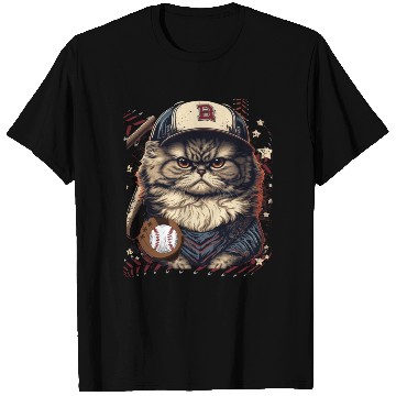 Discover Funny Cat Baseball - cat playing baseball T Shirts