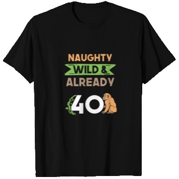 Discover Gift 40 years birthday women Ape Monkey T Shirts