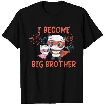 Discover Big brother super hero panda cat T Shirts
