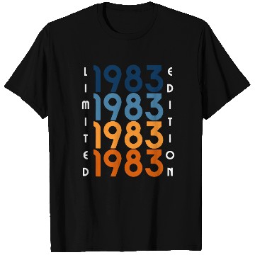 Discover 40 Years Vintage 1983 Retro 40th Birthday T Shirts
