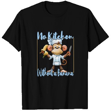Discover Banana Vibes kitchen monkey T Shirts