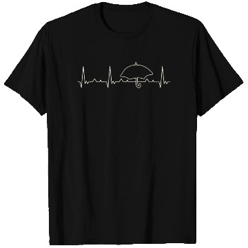 Discover Umbrella. Heart. Love. EKG. Pulse. Beat. T Shirts