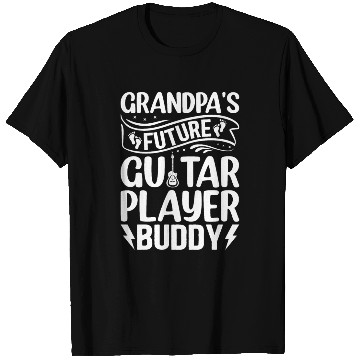 Discover Newborn Guitarist - Grandpa's Future Guitar Player T Shirts